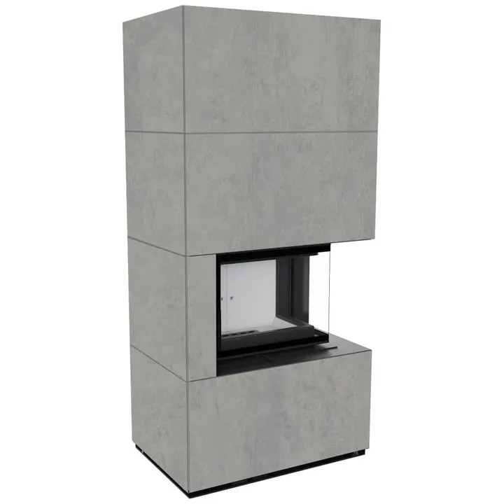 FLOKI BOX правый 8 kW Ø 160 в корпусе INDIAN BLACK