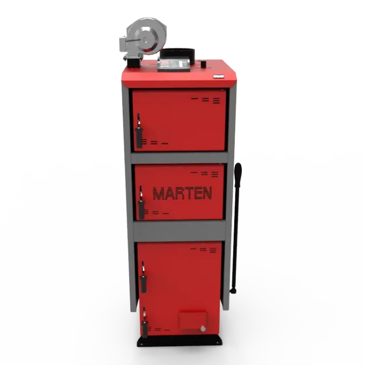 Котел твердопаливний до 240 м² Marten Comfort MC-24 24 кВт тривалого горіння. Для опалення вдома, дачі, гаража або виробництва