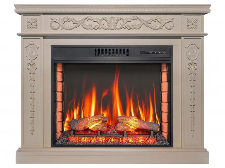 Камінокомплект ArtiFlame Delmona AF28S слонова кістка (113 х 92,3 х 31 см) зі звуком