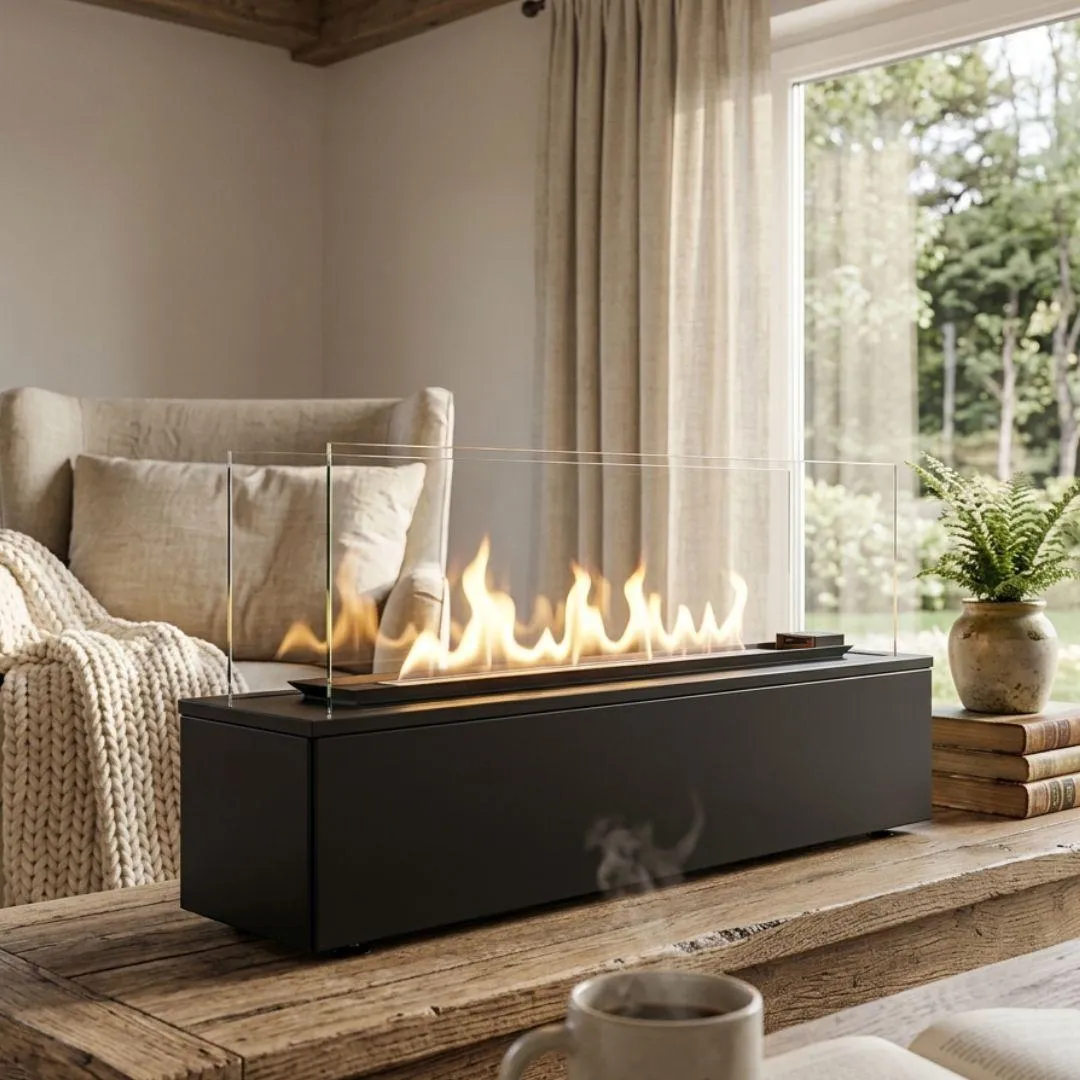 Газовый обогреватель Kratki PATIO HORIZONTAL стальной - ручное управление