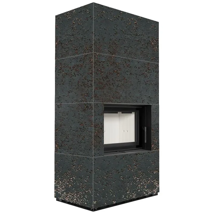 FLOKI BOX 8 kW Ø 160 в корпусе с керамогранита OXIDE NERO