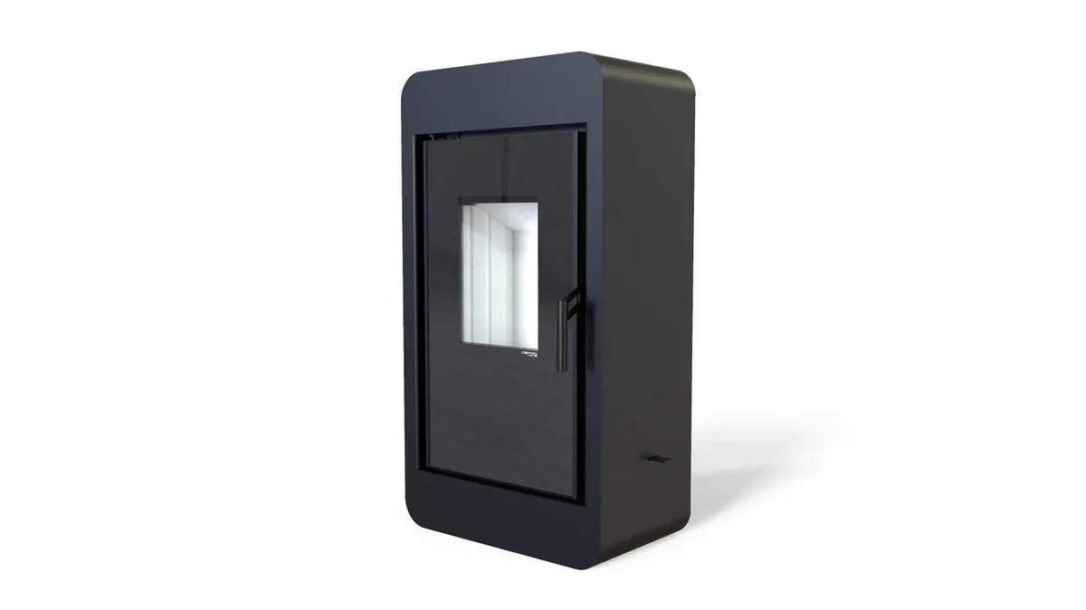 Польская печь на дровах до 60 м² стальная Defro Home PICO черная 6 кВт (1000х550х325 мм)