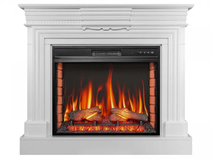 Камінокомплект ArtiFlame Lester AF28S білий б'янко (113 х 98 х 32.5 см) зі звуком