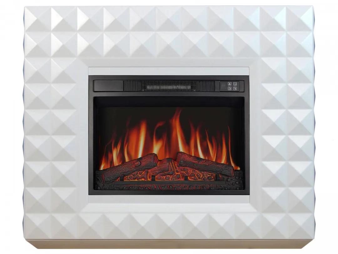 Камінокомплект ArtiFlame Diamond AF23S білий б'янко (107.5 х 90.5 см) зі звуком