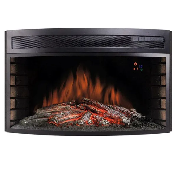 Электрокамин с эффектом пламени декоративный Royal Flame Dioramic 33W LED FX черный встроенный