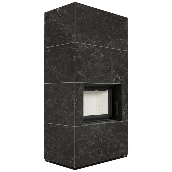 FLOKI BOX 8 kW Ø 160 в корпусе с керамогранита NATURALI NERO GRECO