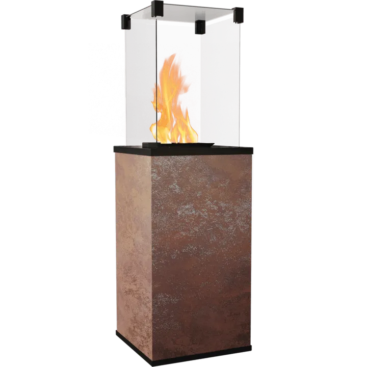 Газовый обогреватель Kratki PATIO MINI керамогранит OXIDE MORO - ручное управление