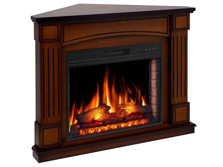 Камінокомплект ArtiFlame Boston Corner AF28S дуб антик з обігрівом і звуком горіння вогню
