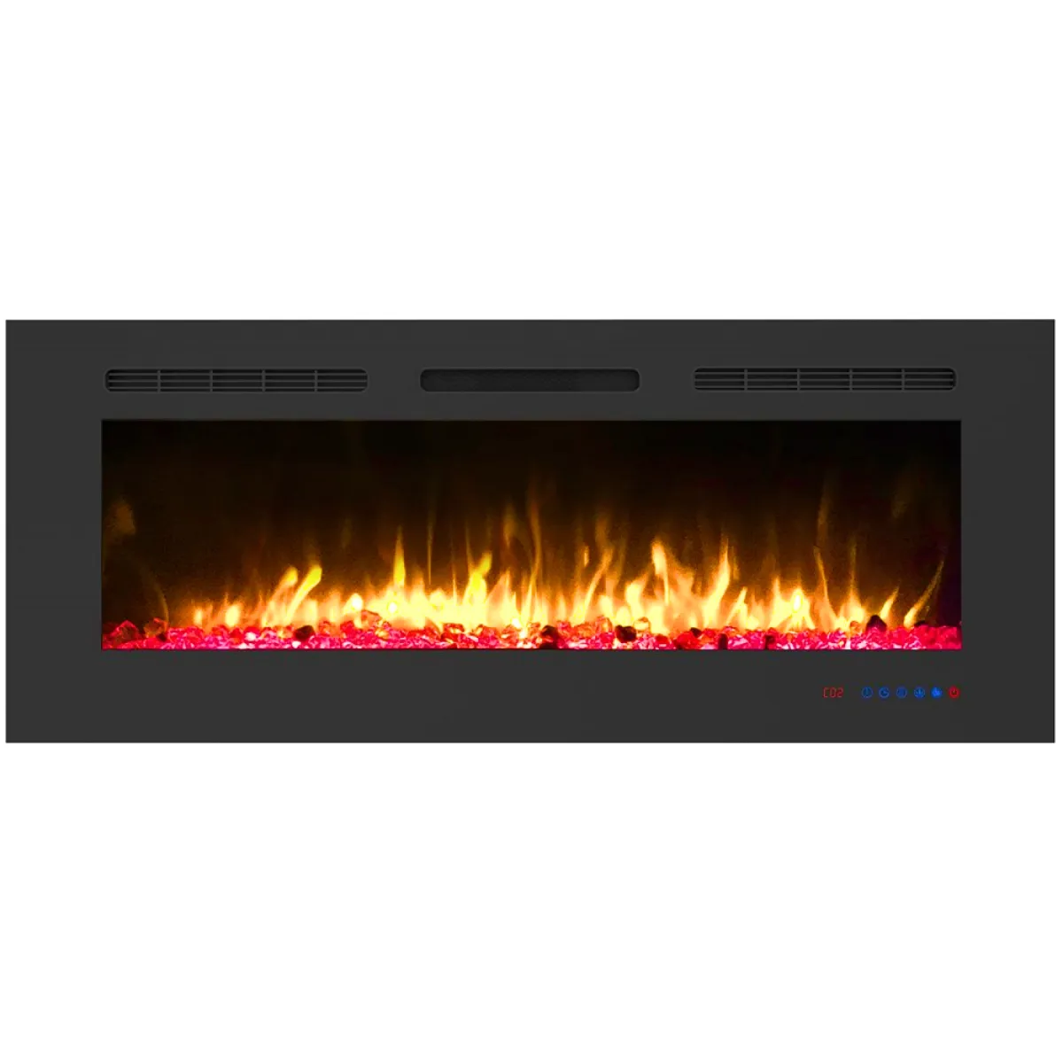 Электрокамин с обогревом, звуком и эффектом пламени декоративный Royal Flame Galaxy 50 RF черный универсальный