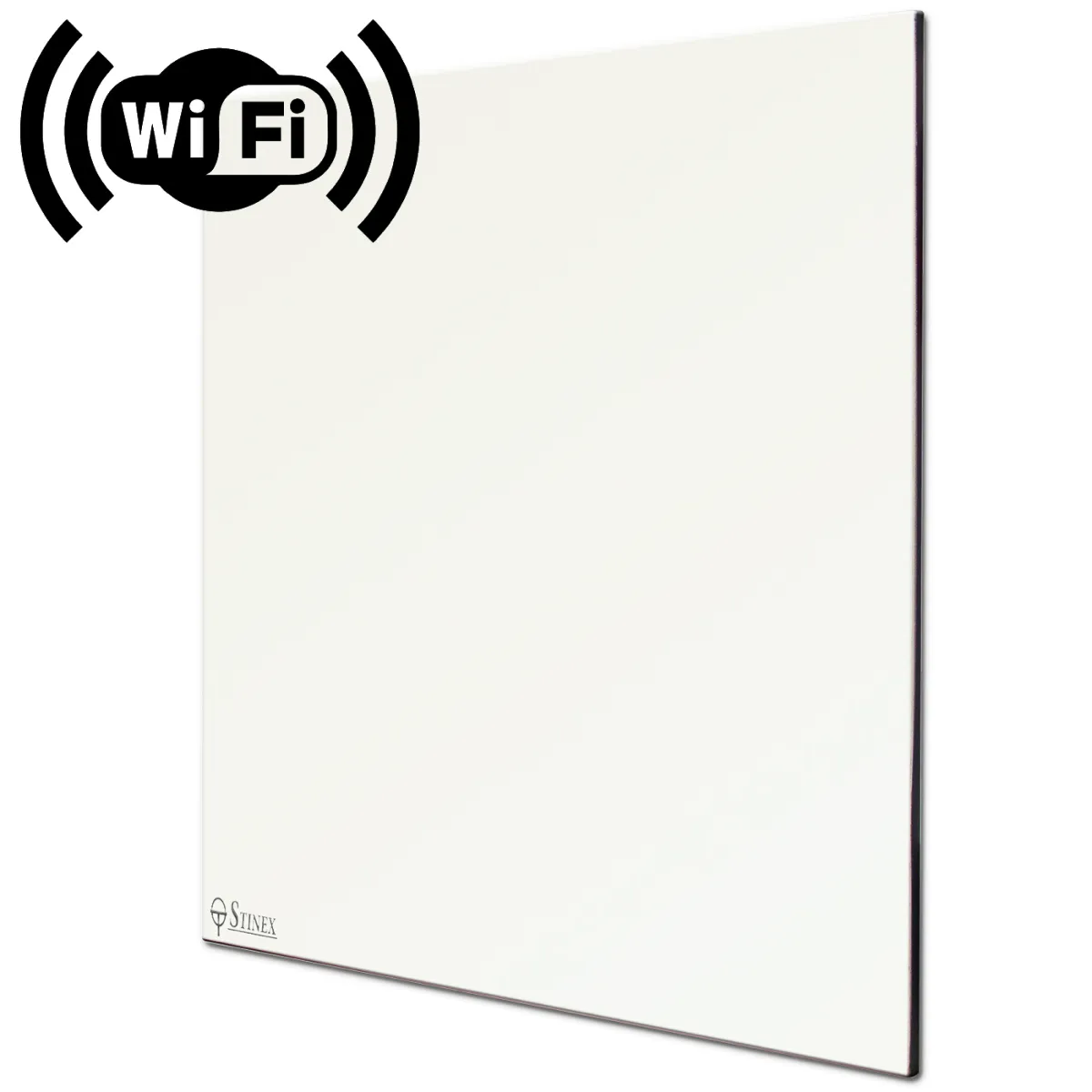 Обігрівач керамічний до 14 м2 Stinex PLC-T 350-700/220 Wi-Fi білий (60 х 60 см) 700 Вт з терморегулятором