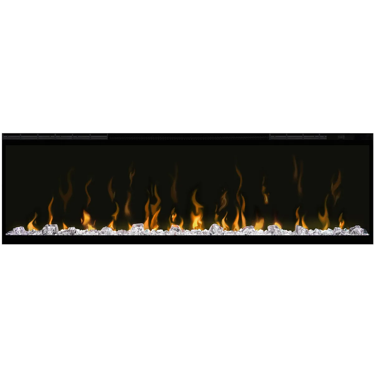 Електрокамін з обігрівом, кристалами, кольорами декоративний Dimplex Ignite XLF50 чорний вбудований