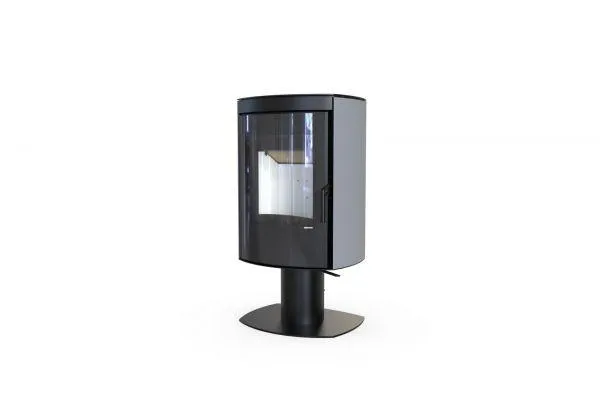 Польская печь на дровах до 60 м² стальная Defro Home CERES TOP Серый 6 кВт 1026х547х443 мм