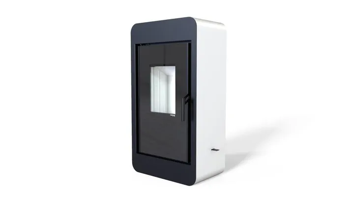Польська піч на дровах до 90 м² сталева Defro Home PICO Білий 6 кВт 1000х550х325 мм