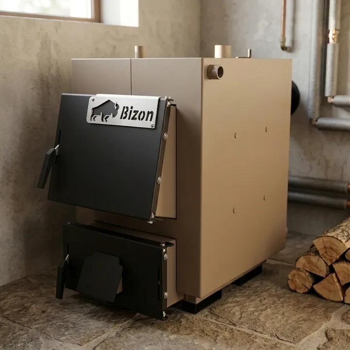 Котел твердопаливний Bizon М-100 10 кВт, сталь 5мм