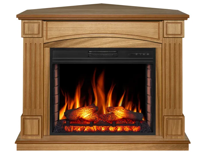 Камінокомплект універсальний 2в1 ArtiFlame Boston AF28S (114 х 90.3 х 32 см) світлий дуб зі звуком