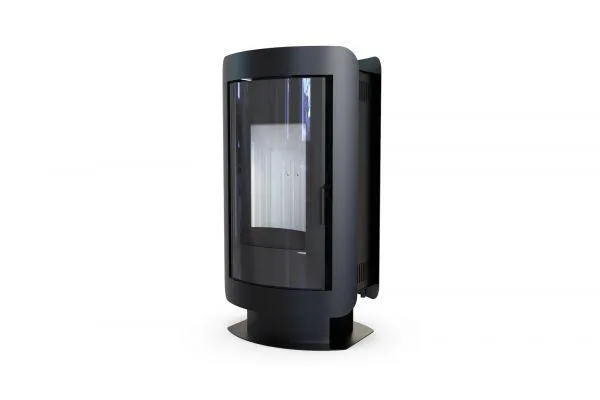 Польская печь на дровах до 90 м² стальная Defro Home OVAL 9 кВт 1153х633х507 мм