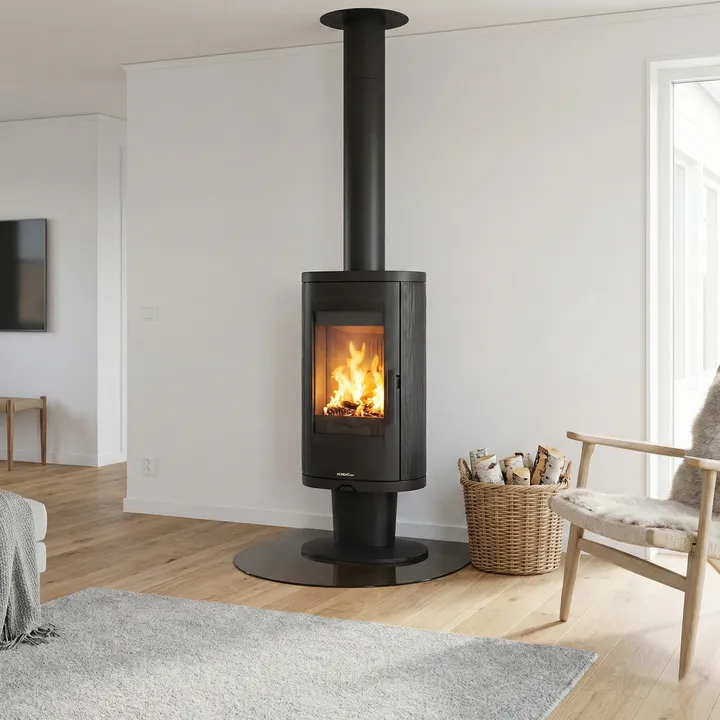 Польская печь на дровах до 78 м² чугунная Nordflam AUGUSTA 7.8 кВт 450х350х1034 мм