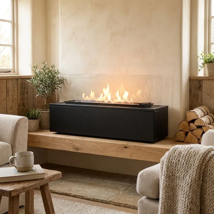 Газовый обогреватель Kratki PATIO HORIZONTAL стальной - дистанционное управление (пульт)