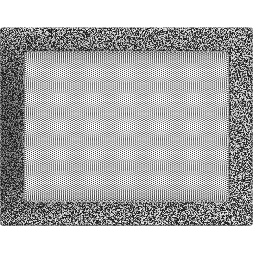 Камінна решітка Kratki чорно-срібна 22x30