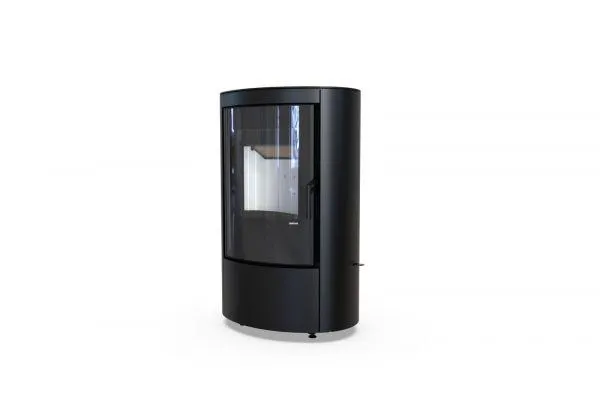 Польская печь на дровах до 60 м² стальная Defro Home CERES ELI черная 6 кВт (1052х655х485 мм)