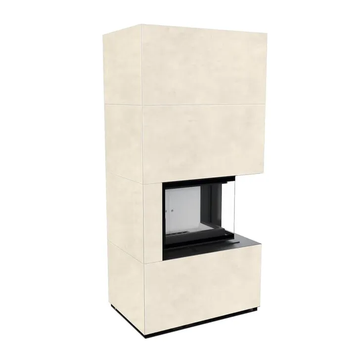 FLOKI BOX правый 8 kW Ø 160 в корпусе с керамогранита FOKOS RENA