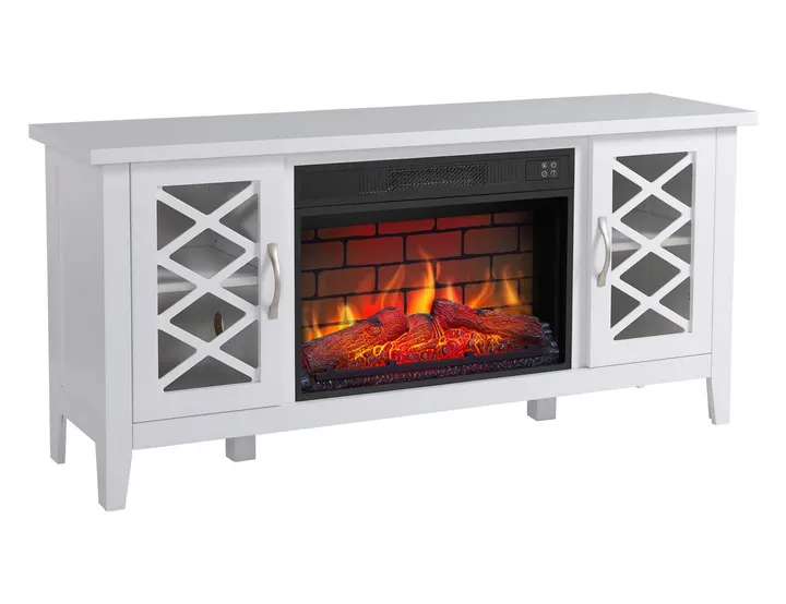 Камінокомплект ArtiFlame Odessa AF23BS білий з обігрівом і звуком горіння вогню