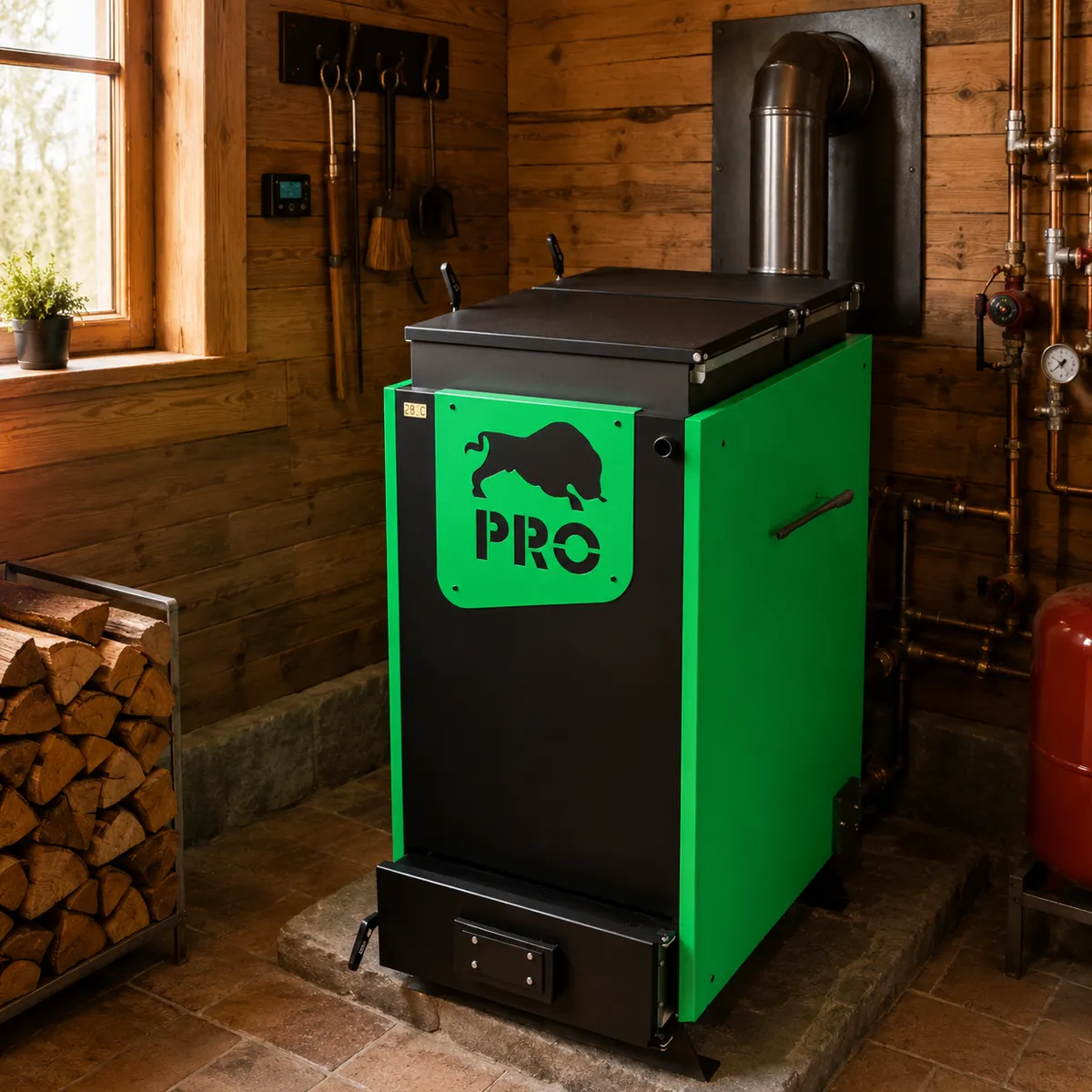 Шахтний котел Холмова Zubr Pro  — 40 кВт