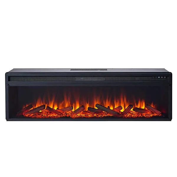 Электрокамин с обогревом, звуком и эфктом пламени декоративный Royal Flame Vision 60 LOG LED черный встроенный