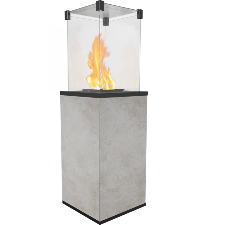 Газовий обігрівач Kratki PATIO MINI керамограніт OXIDE GRIGIO - ручне управління
