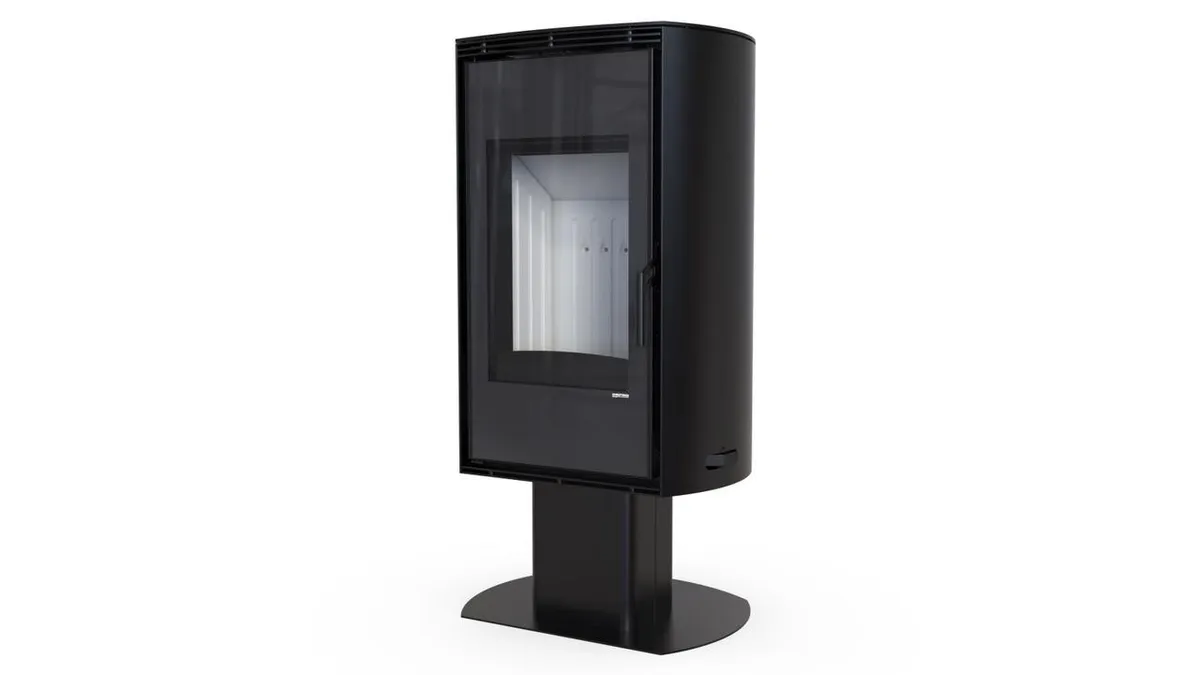 Польская печь на дровах до 90 м² стальная Defro Home DEA TOP Черный 1186х601х531 мм