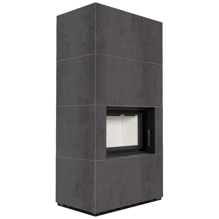 FLOKI BOX 8 kW Ø 160 в корпусе с керамогранита ATURALI PIETRA DI SAVOIA ANTRANCITE BOCCIARDATA