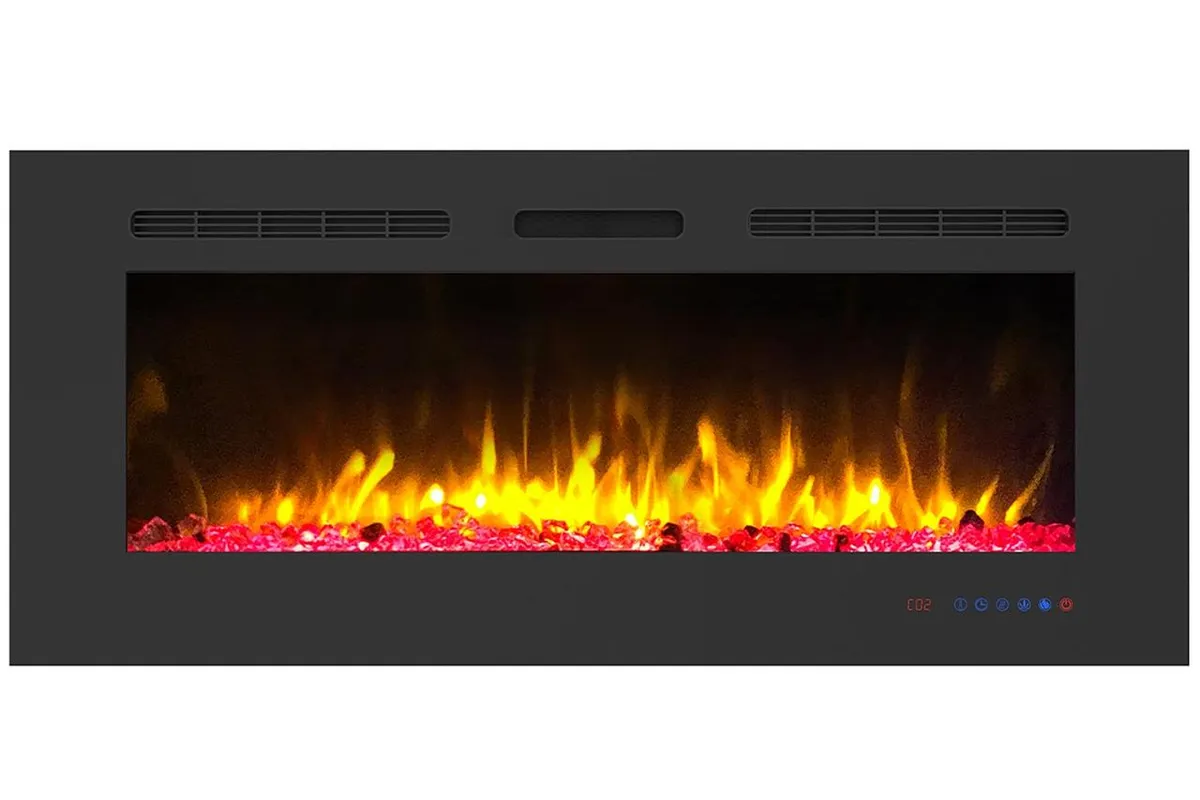 Электрокамин с обогревом, звуком и эффектом пламени декоративный Royal Flame Galaxy RF 36 RF черный универсальный