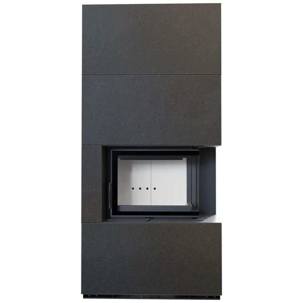 FLOKI BOX правый 8 kW Ø 160 в корпусе с керамогранита OXIDE NERO