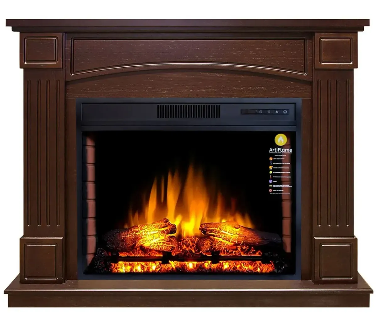 Камінокомплект ArtiFlame Boston AF28S коньяк (116 х 90.5 х 35 см) зі звуком