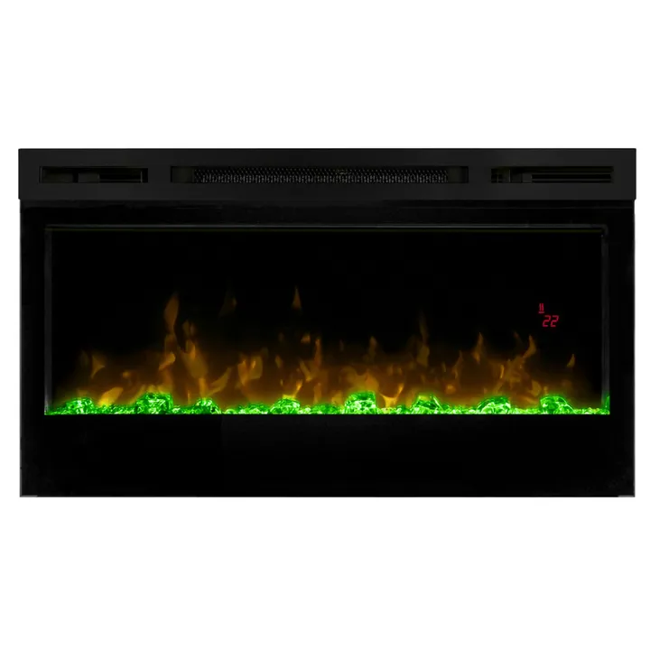 Електрокамін з обігрівом, кристалами, кольорами декоративний Dimplex Prim BLF3451 чорний універсальний