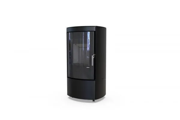 Польская печь на дровах до 60 м² стальная Defro Home CERES Черный (черный шамот) 6 кВт 1052х547х443 мм