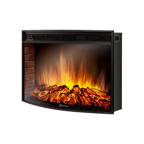 Электрокамин с обогревом, звуком и эффектом пламени декоративный Electrolux EFP/P-3320RLS Black универсальный