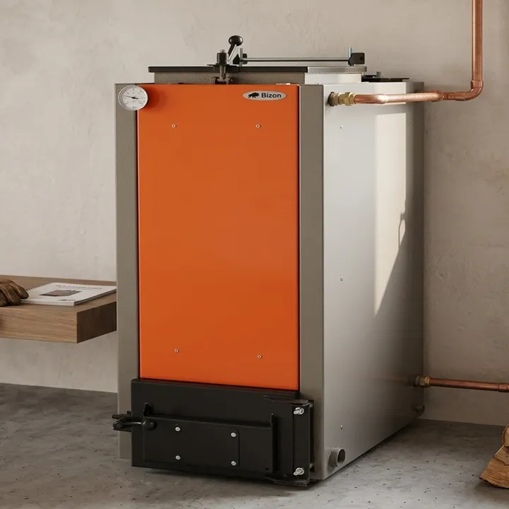 Шахтний котел до 320 м², сталь 5 мм, Bizon FS Optima Termo 32 кВт