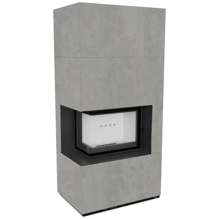 FLOKI BOX левый 8 kW Ø 160 в корпусе INDIAN BLACK