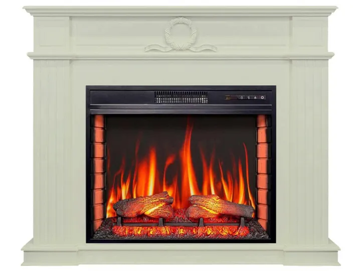 Камінокомплект ArtiFlame Neoclassic AF28 білий дуб (117.9 х 95.8 х 34.5 см) зі звуком