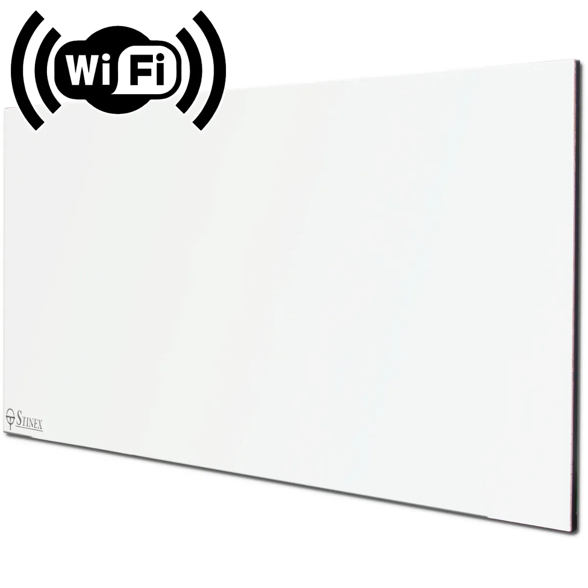 Обігрівач керамічний до 18 м2 Stinex PLC-T 700-1400/220 Wi-Fi білий (60 х 120 см) 1400 Вт з терморегулятором