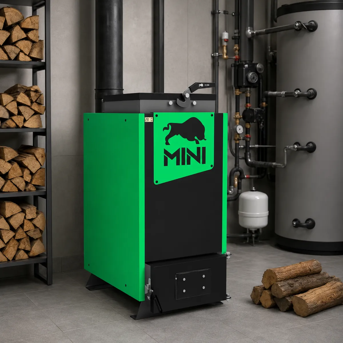 Шахтний котел Холмова Zubr Mini — 20 кВт