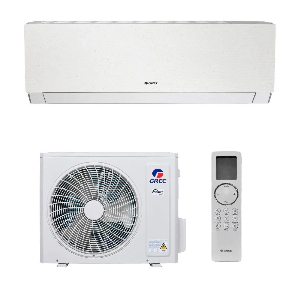 Кондиционер до 70 м² GREE для дома с Wi-Fi Clivia Stone Beige GWH24AUDXF-K6DNA1A с энергоэффективностью A++/A+++