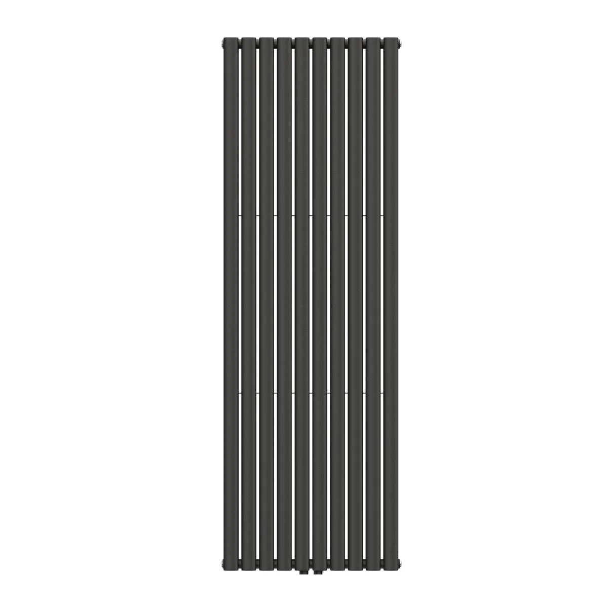Вертикальний радіатор Ellipse Double 600х1800-10 (50 мм), anticor, чорний муар