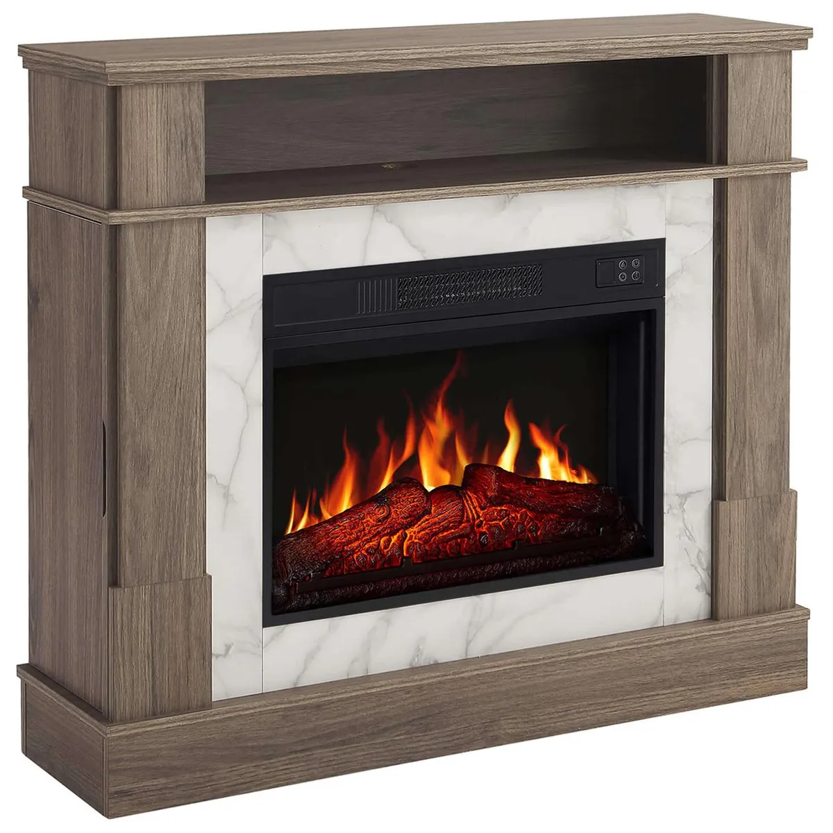 Камінокомплект ArtiFlame For Living AF23S дуб сірий з обігрівом і звуком горіння вогню