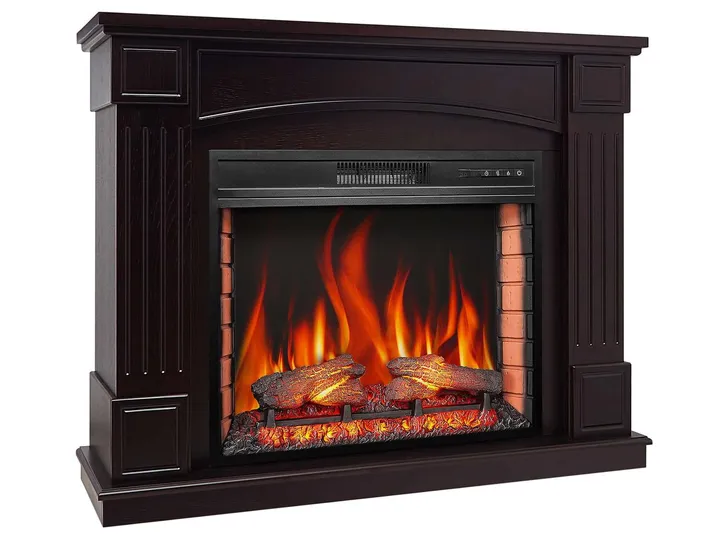 Камінокомплект ArtiFlame Boston AF28S горіх з обігрівом і звуком горіння вогню