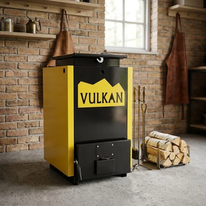 Котел твердопаливний шахтний до 180 м² Vulkan Termo 18 кВт тривалого горіння