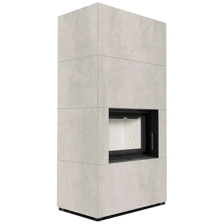 FLOKI BOX 8 kW Ø 160 в корпусе с керамогранита NATURALI PIETRA DI SAVOIA PERLA BOCCIARDATA
