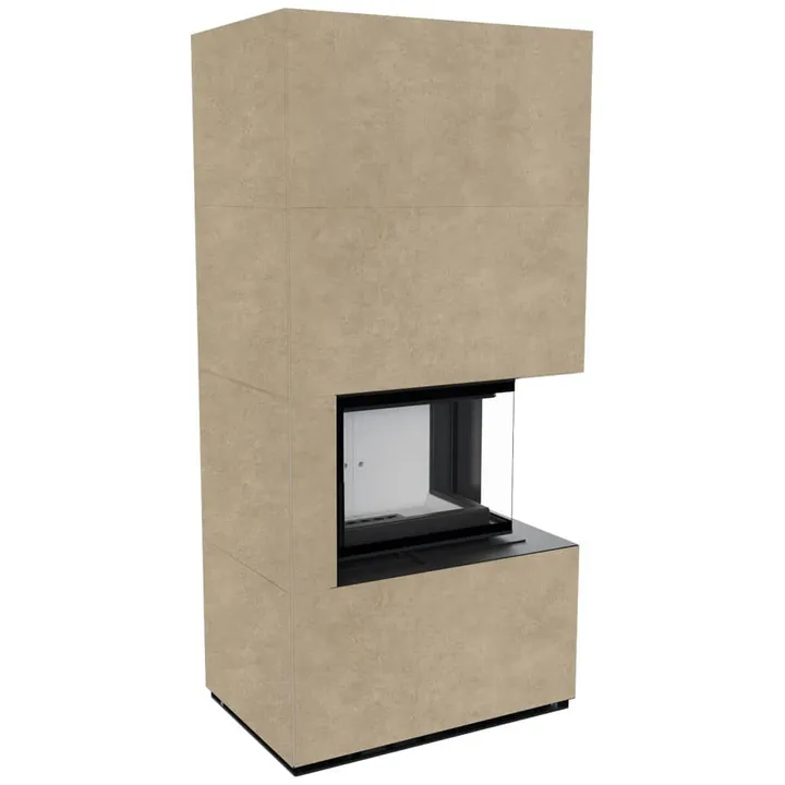 FLOKI BOX правый 8 kW Ø 160 в корпусе с керамогранита FOKOS GRAFITE