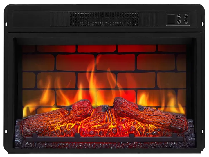 Електрокамін з обігрівом та звуком декоративний ArtiFlame AF23BS чорний вбудований